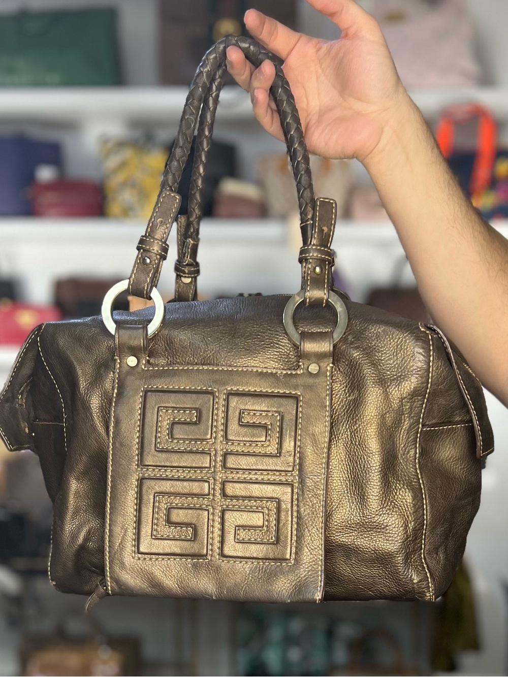 GIVENCHY METALLIC BAG